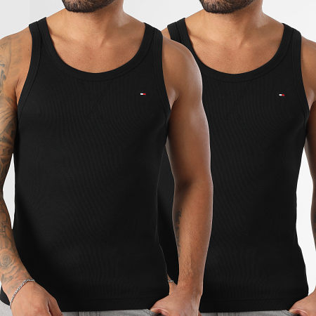 Tommy Hilfiger - Lote de 2 camisetas de tirantes 3629 Negro