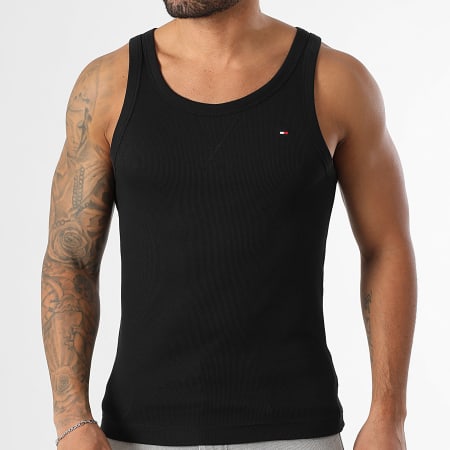 Set Of Rib Tank Tops 3629 Black