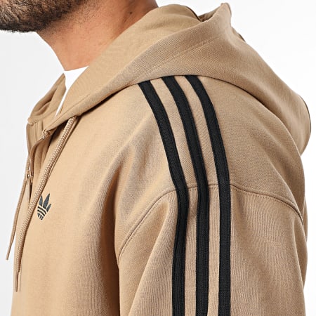 Adidas Originals - Sweat Zippé Capuche Baggy JX1548 Camel