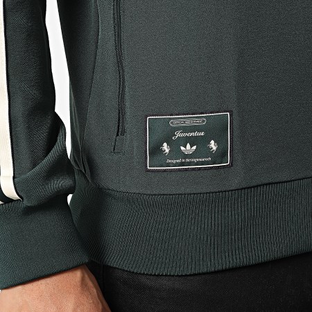 Adidas Sportswear - Veste Zippée A Bandes Juventus Icon JM9449 Vert Foncé