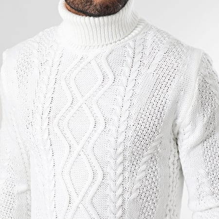 Armita - Maglia bianca 157 con scollo a rotelle