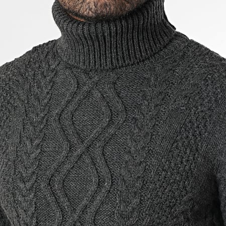 Armita - Maglione grigio antracite 157 con scollo rotondo