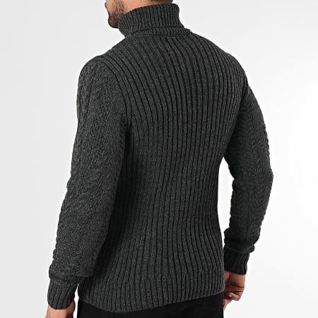 Armita - Maglione grigio antracite 157 con scollo rotondo