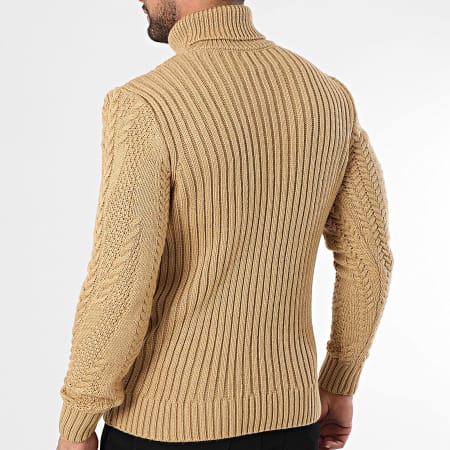 Armita - Maglione con scollo a rotelle color cammello 157