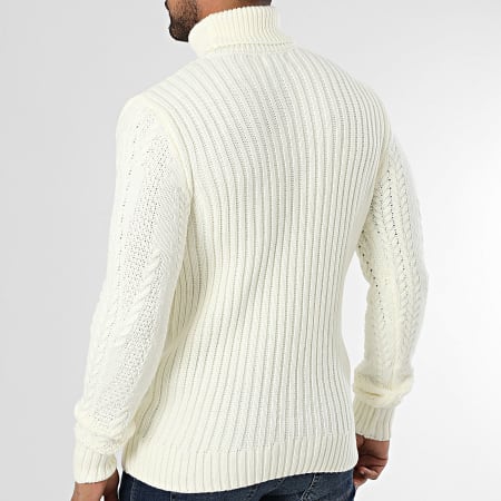 Armita - 157 Maglione a collo alto beige chiaro