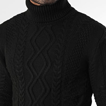 Armita - Maglia nera 157 con scollo a rotelle