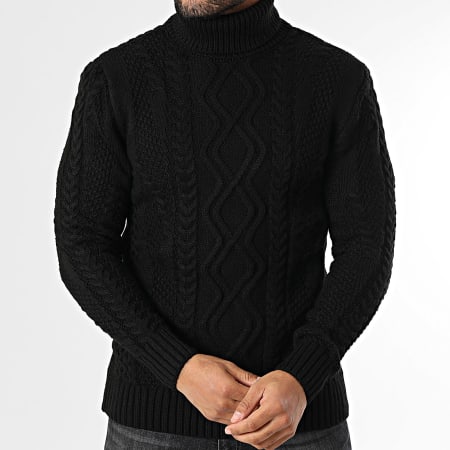 Armita - Maglia nera 157 con scollo a rotelle