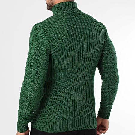 Armita - Maglia verde 157 con scollo a rotelle