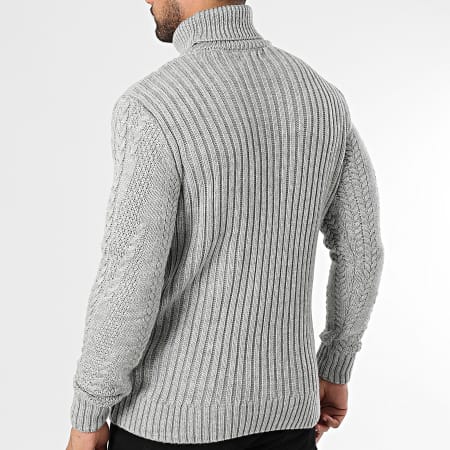 Armita - Maglione grigio 157 con scollo a rotelle