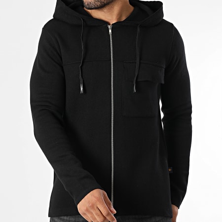 Armita - Chaqueta con capucha y cremallera 167 Negro