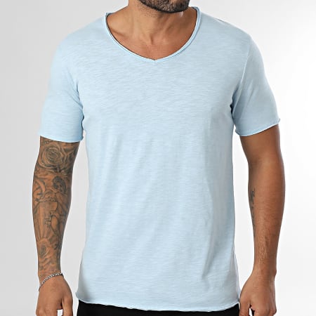 Armita - 353 Maglietta blu chiaro screziato