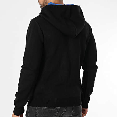 Armita - 166 Zip Hooded Cardigan Negro Azul