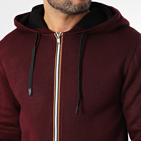 Armita - Chaqueta con cremallera y capucha 166 Burdeos
