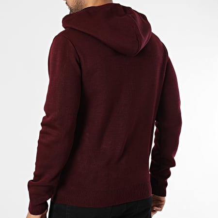 Armita - Chaqueta con cremallera y capucha 166 Burdeos