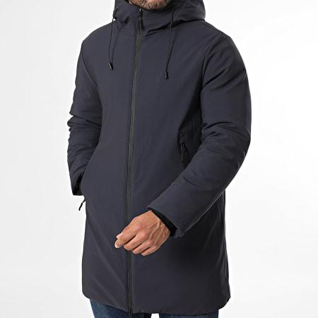 Kymaxx - Parka Capuche Bleu Marine