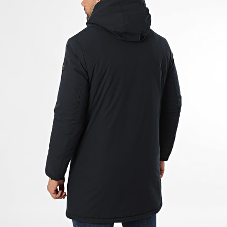 Kymaxx - Parka Capuche Bleu Marine