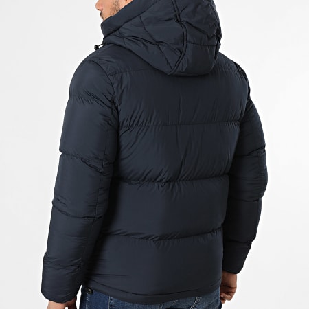 Kymaxx - Plumífero con Capucha Azul Marino