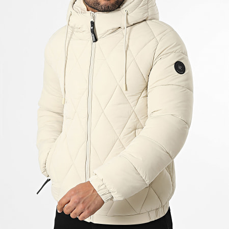 Kymaxx - Doudoune Capuche Beige