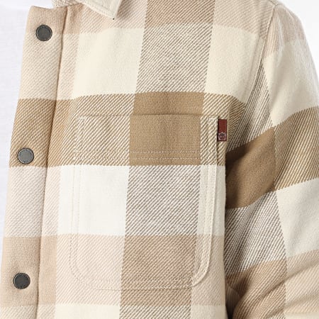 Timberland - Camicia over a quadri foderata in pile alto A44KB Beige