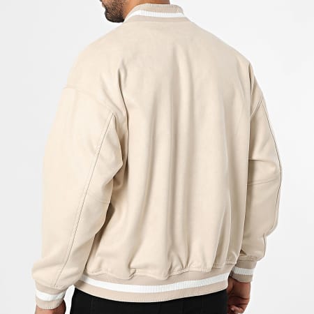 Uniplay - Chaqueta de piel sintética 514 Beige Claro