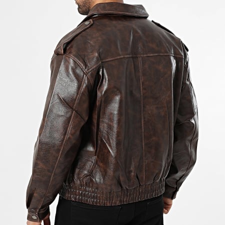 Uniplay - Chaqueta de Simil Cuero 897 Marrón