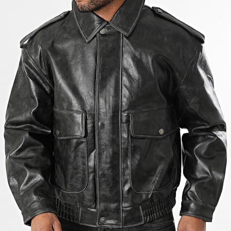Uniplay - Chaqueta Simil Cuero 897 Negro