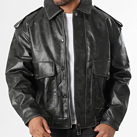 Uniplay - Chaqueta Simil Cuero 897 Negro