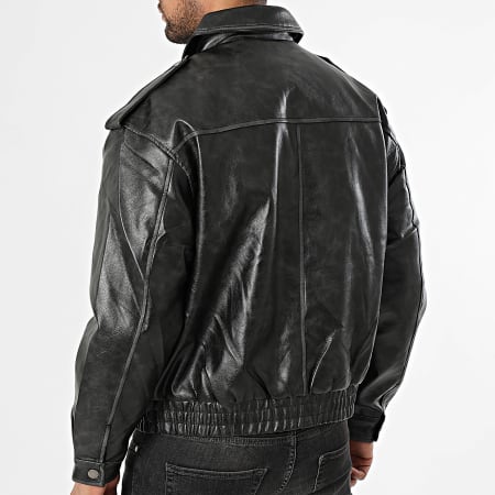 Uniplay - Chaqueta Simil Cuero 897 Negro