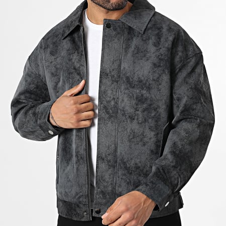 Uniplay - Chaqueta Simil Cuero 518 Gris Antracita