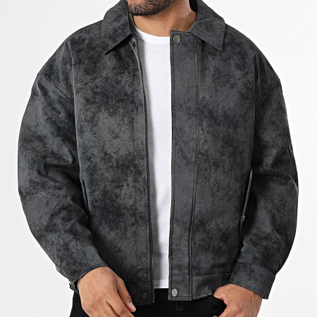 Uniplay - Chaqueta Simil Cuero 518 Gris Antracita