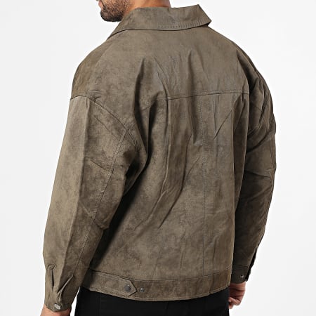 Uniplay - Chaqueta Símil Piel 518 Marrón