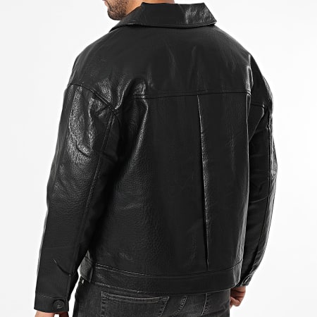 Uniplay - Chaqueta de Cuero Sintético 515 Negro
