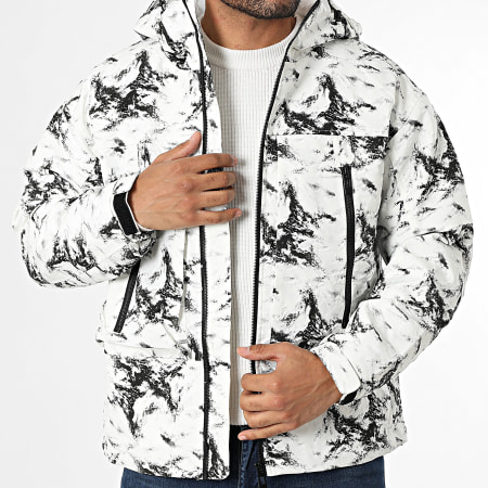 Classic Series - Parka con Capucha 508 Blanca Negra