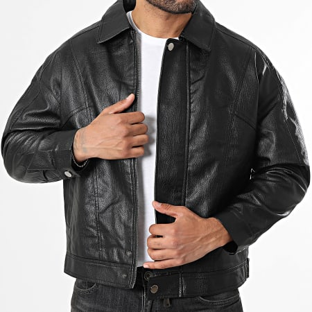 Uniplay - Chaqueta de Simil Cuero 510 Negro