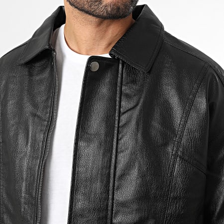 Uniplay - Chaqueta de Simil Cuero 510 Negro