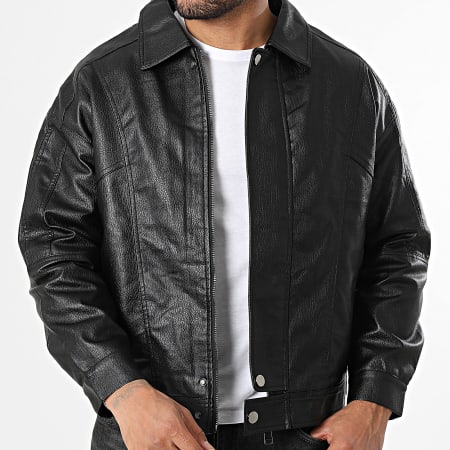 Uniplay - Chaqueta de Simil Cuero 510 Negro