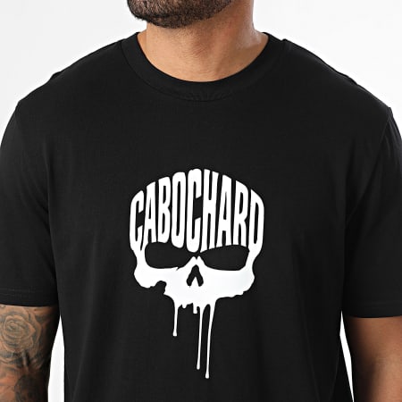 25G - Tee Shirt Oversize Skull Coulure Noir