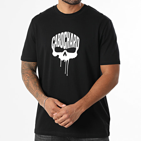 25G - Tee Shirt Oversize Skull Coulure Noir