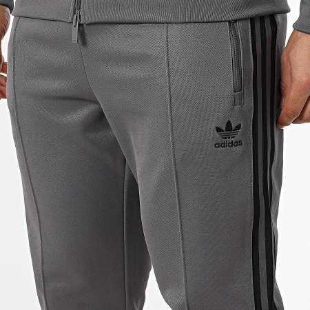 Adidas Originals - Ensemble De Survetement A Bandes Beckenbauer JY1281 JY1274 Gris Anthracite