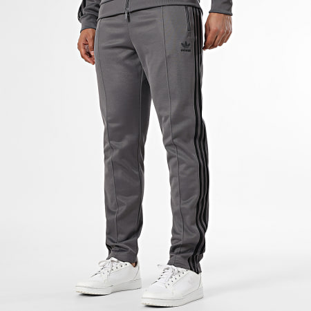 Adidas Originals - Ensemble De Survetement A Bandes Beckenbauer JY1281 JY1274 Gris Anthracite