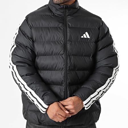 Adidas Sportswear - Doudoune A Bandes Essential 3 Stripes JM8416 Noir