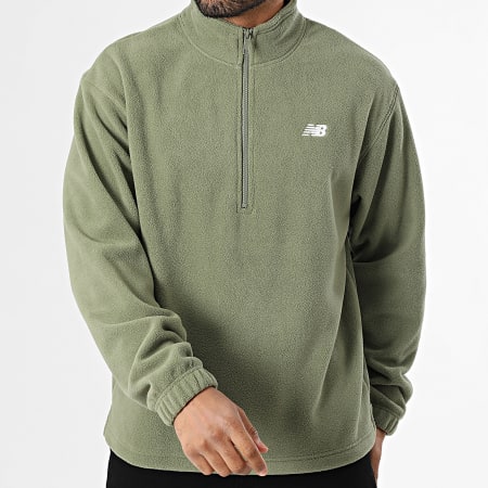 Pull polaire vintage vert rouge motif fou Taille XL - XXL années 80 - France