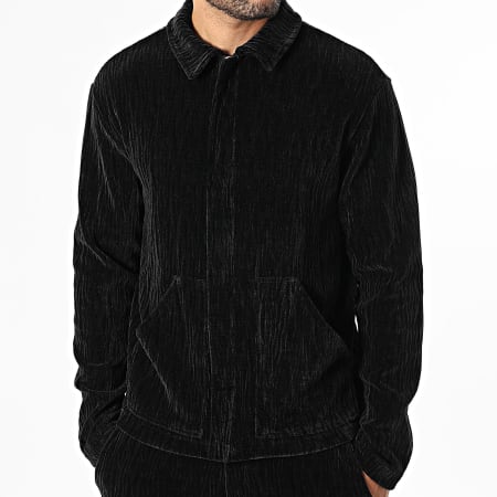 Uniplay - Ensemble Veste Zippée Et Pantalon Velours YC2 Noir