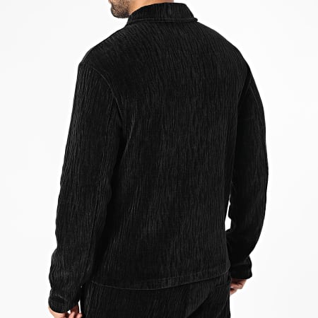 Uniplay - Ensemble Veste Zippée Et Pantalon Velours YC2 Noir
