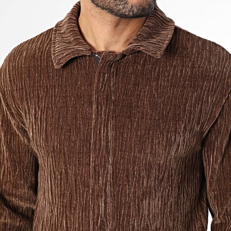 Classic Series - Conjunto Jaqueta Zippée E Calça Veludo YC2 Marrom