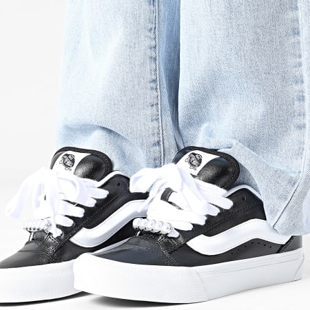 Vans - Zapatillas Mujer Knu Skool 00E9X Cuero Metálico Negro