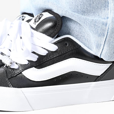 Vans - Zapatillas Mujer Knu Skool 00E9X Cuero Metálico Negro