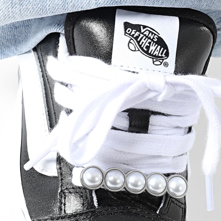 Vans - Zapatillas Mujer Knu Skool 00E9X Cuero Metálico Negro