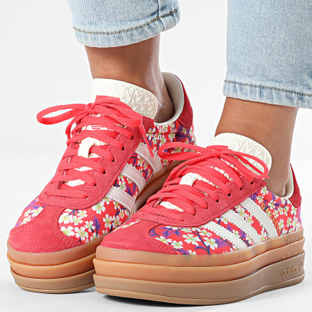 Adidas Originals - Baskets Femme Gazelle Bold JP8078 Supplier Colour Off White Semi Lucid Red