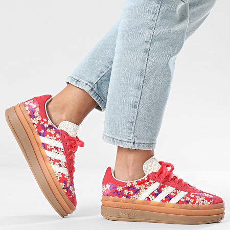 Adidas Originals - Baskets Femme Gazelle Bold JP8078 Supplier Colour Off White Semi Lucid Red